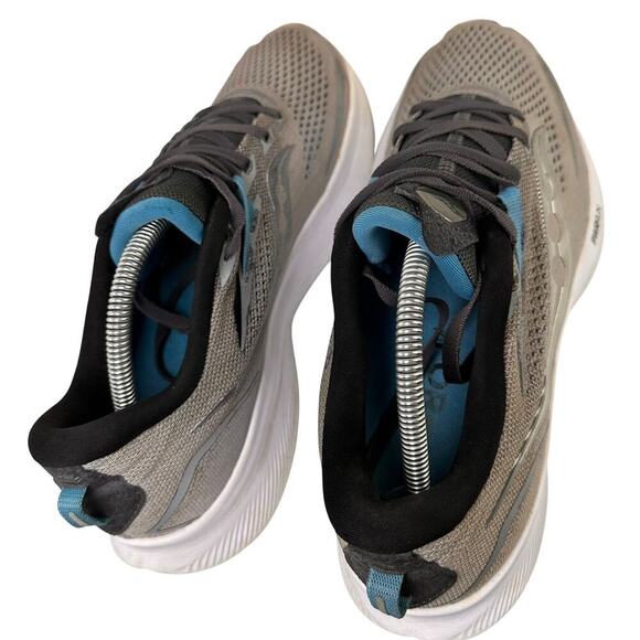 Saucony Ride 15 Mens Running Walking Shoes Gray Athletic Sneakers Sz 10 Comfort - Picture 9 of 16